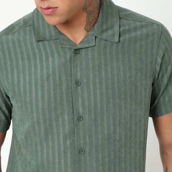 Slim Fit Striped Shirt - Image 19