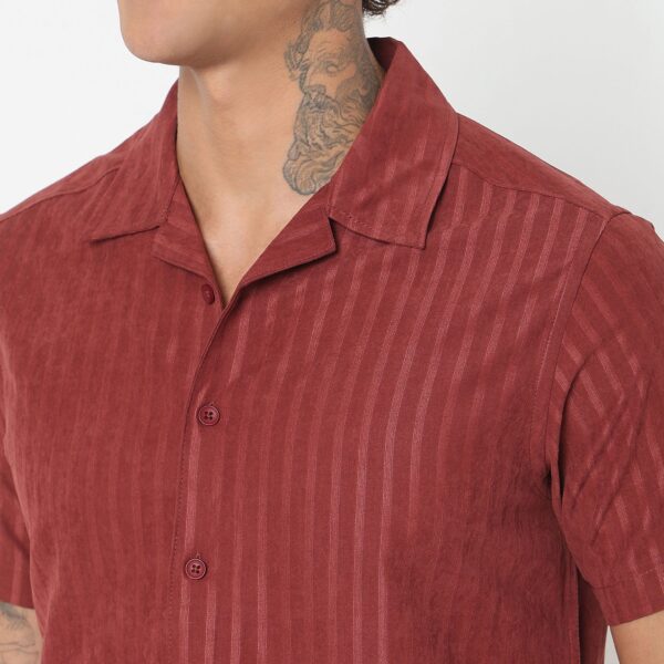 Slim Fit Striped Shirt - Image 24