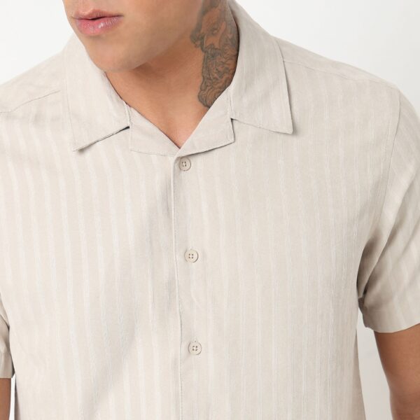 Slim Fit Striped Shirt - Image 29