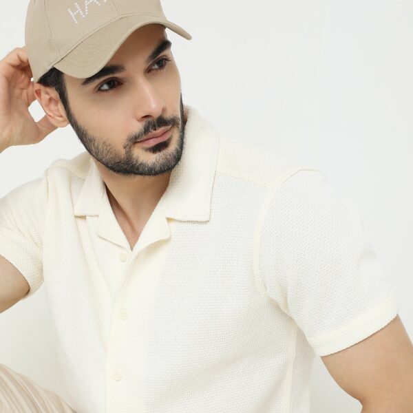 Slim Fit Solid Shirt - Image 4