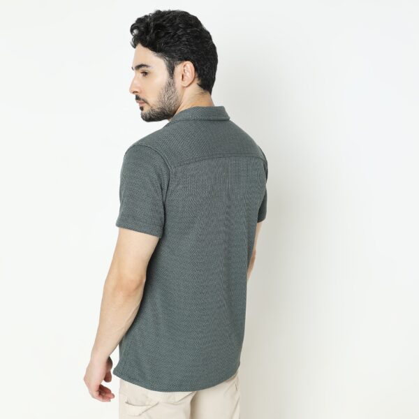 Slim Fit Solid Shirt - Image 8