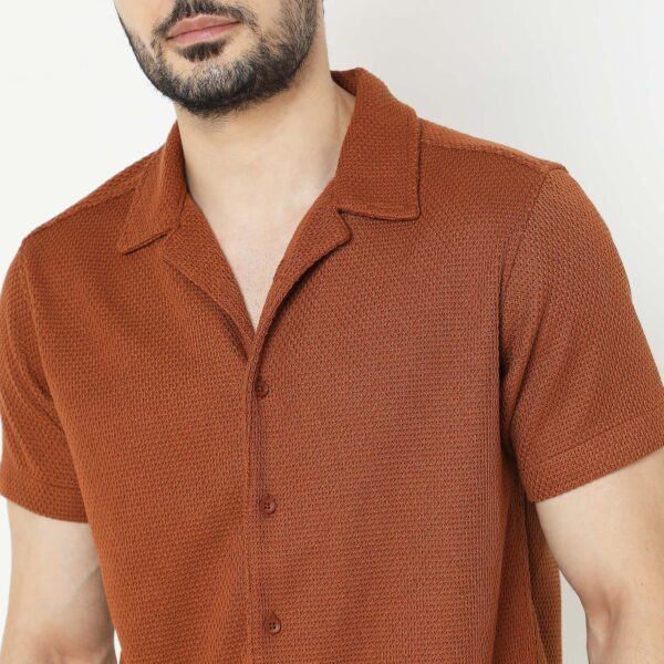 Slim Fit Solid Shirt - Image 14