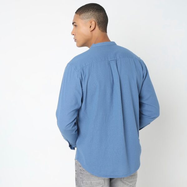 Regular Fit Solid Shirt - Image 3