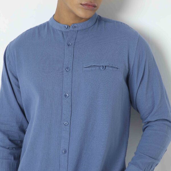 Regular Fit Solid Shirt - Image 4