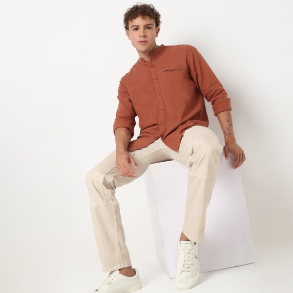 Regular Fit Solid Shirt - Image 16