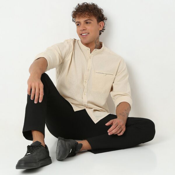 Regular Fit Solid Shirt - Image 11