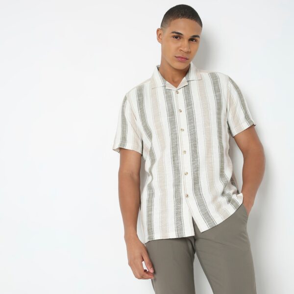 Regular Fit Striped Shirt - Image 2