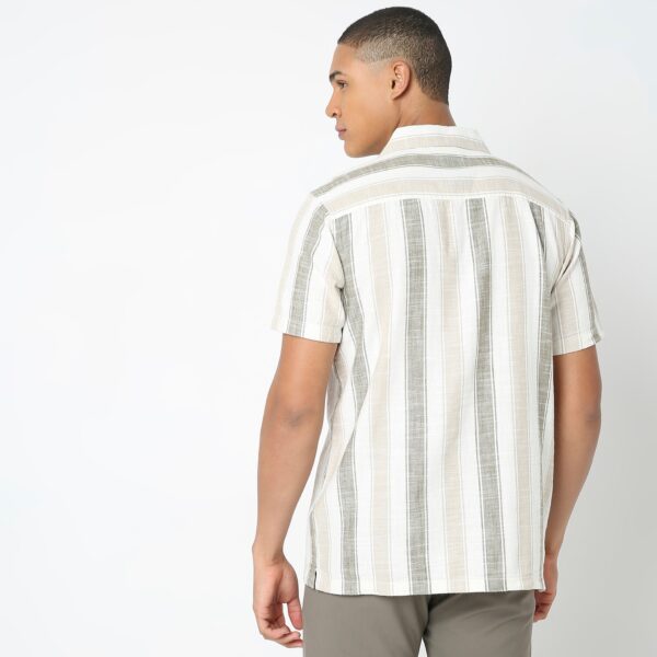 Regular Fit Striped Shirt - Image 3