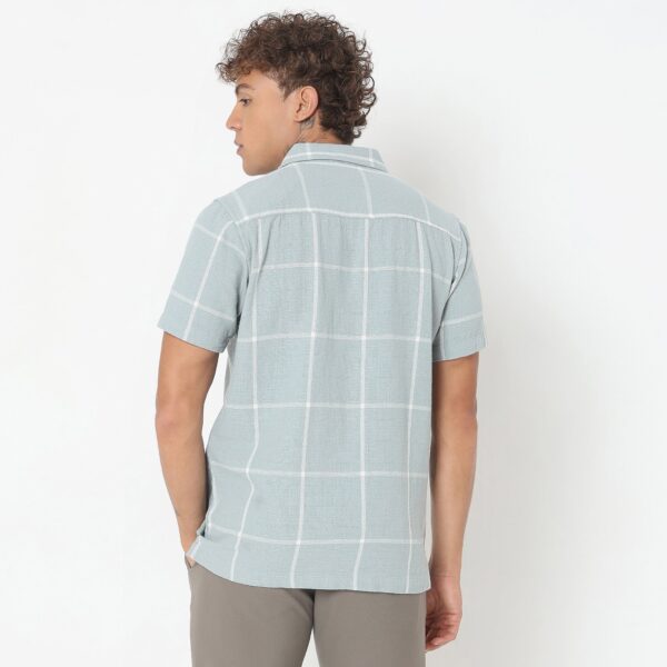 Regular Fit Checkered Shirt - Image 3