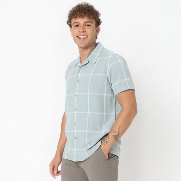 Regular Fit Checkered Shirt - Image 5