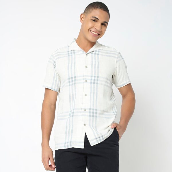 Regular Fit Checkered Shirt - Image 2