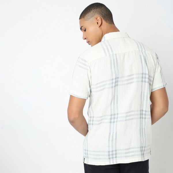 Regular Fit Checkered Shirt - Image 3