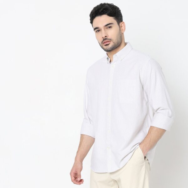 Regular Fit Striped Shirt - Image 5