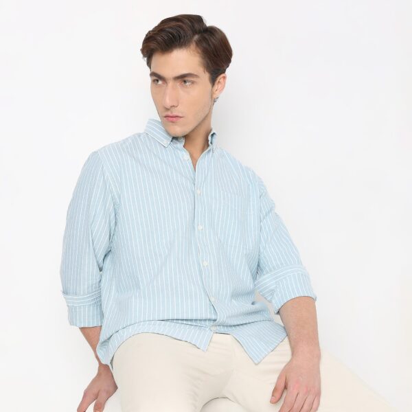 Regular Fit Striped Shirt - Image 5