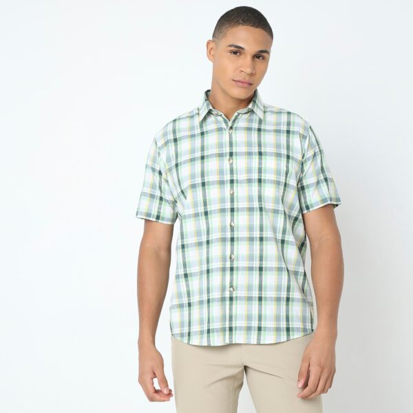 Regular Fit Checkered Shirt - Image 2