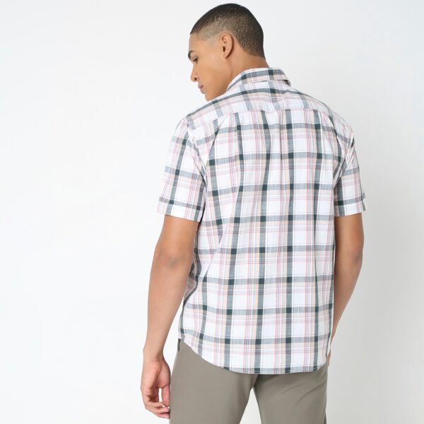 Regular Fit Checkered Shirt - Image 3