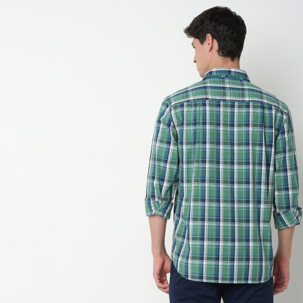 Regular Fit Checkered Shirt - Image 3