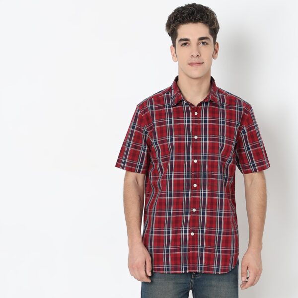 Regular Fit Checkered Shirt - Image 2