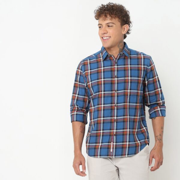 Regular Fit Checkered Shirt - Image 2