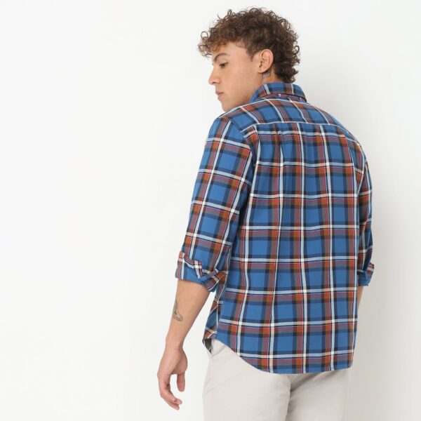 Regular Fit Checkered Shirt - Image 3