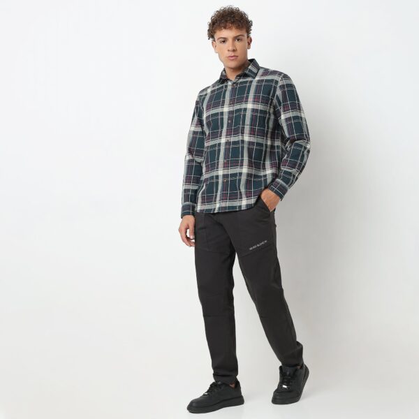 Regular Fit Checkered Shirt - Image 2