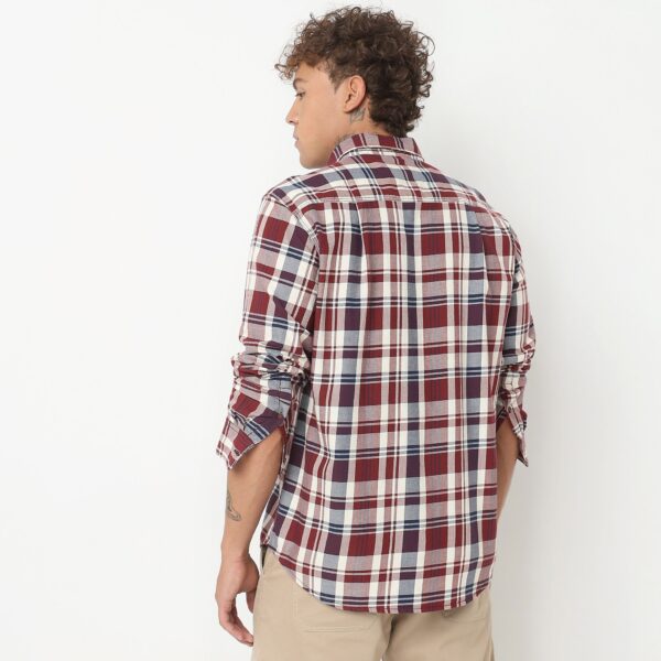 Regular Fit Checkered Shirt - Image 3