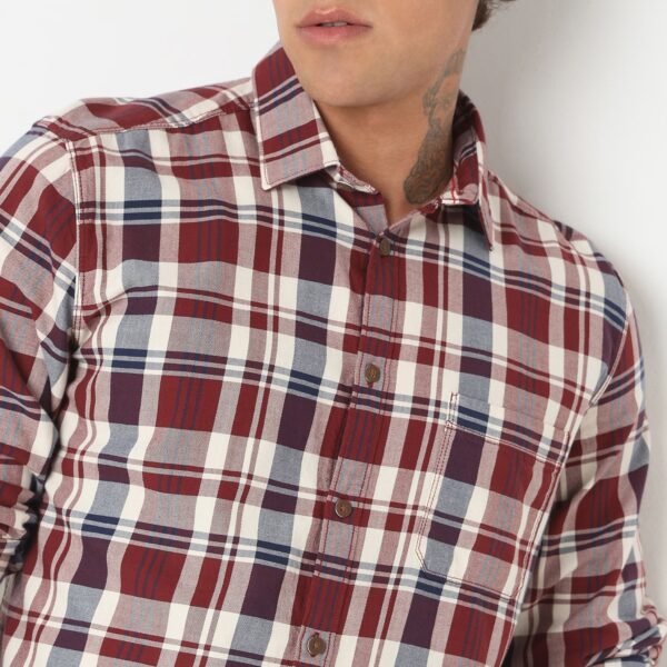 Regular Fit Checkered Shirt - Image 4