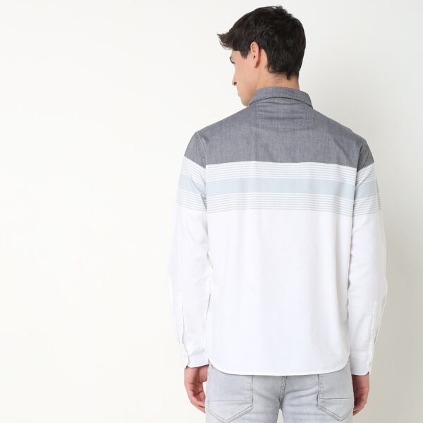 Derby Shirt™ - 100% Cotton Oxford with Engineered Stripes - Regular Fit - Image 3