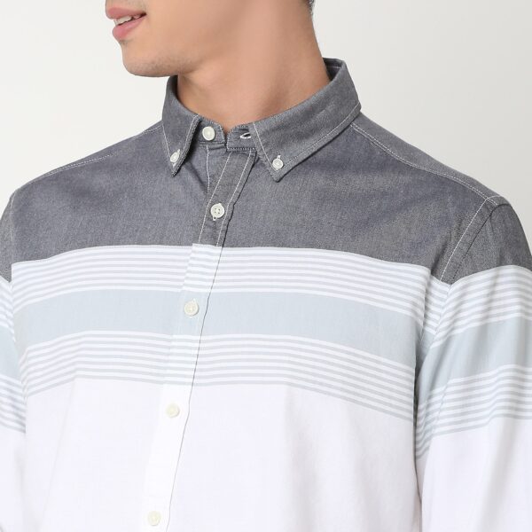 Derby Shirt™ - 100% Cotton Oxford with Engineered Stripes - Regular Fit - Image 4