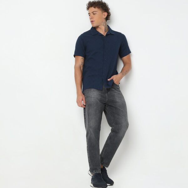 Regular Fit Solid Shirt - Image 6