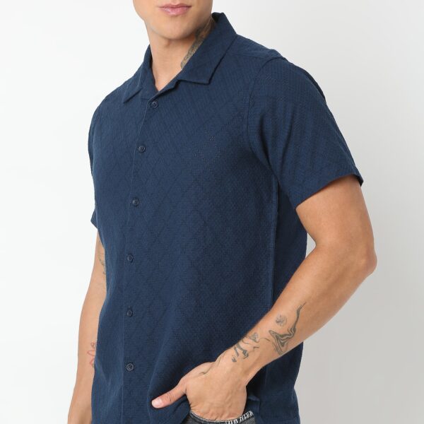 Regular Fit Solid Shirt - Image 9