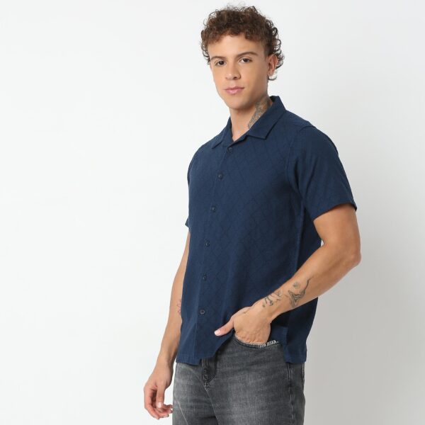 Regular Fit Solid Shirt - Image 10