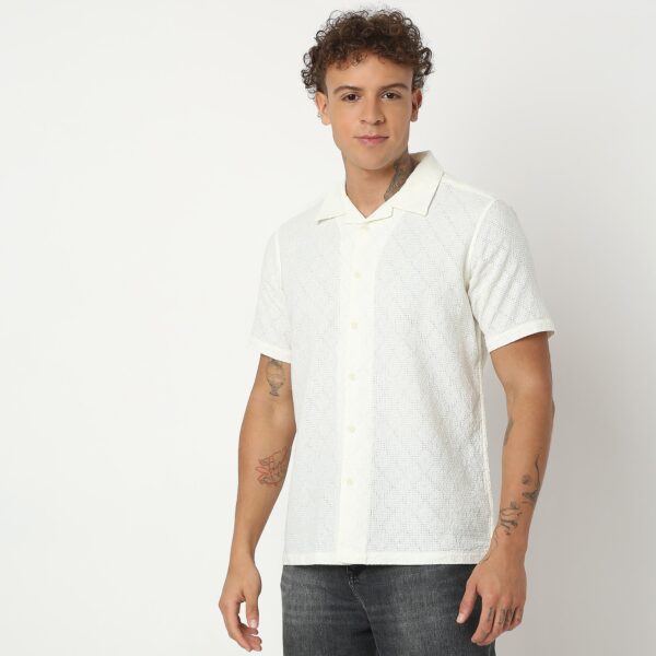 Regular Fit Solid Shirt - Image 15