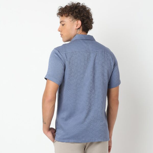 Regular Fit Solid Shirt - Image 3