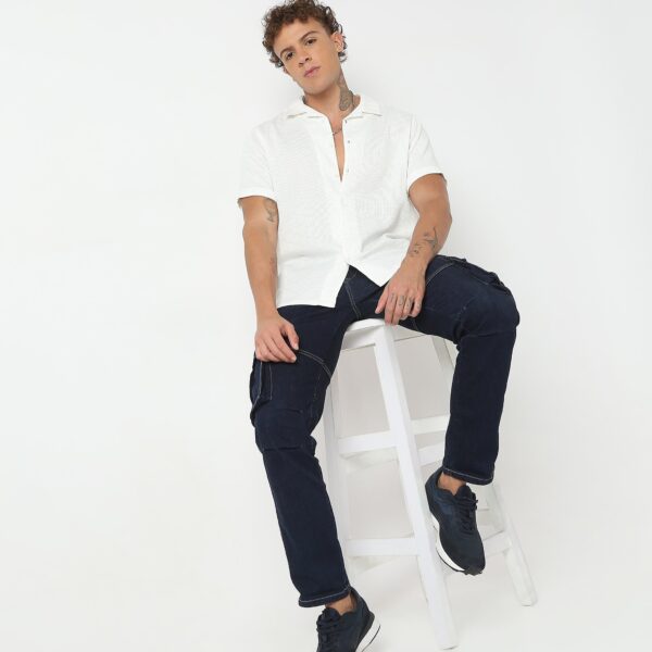 Regular Fit Solid Shirt - Image 6