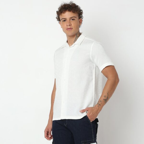 Regular Fit Solid Shirt - Image 10