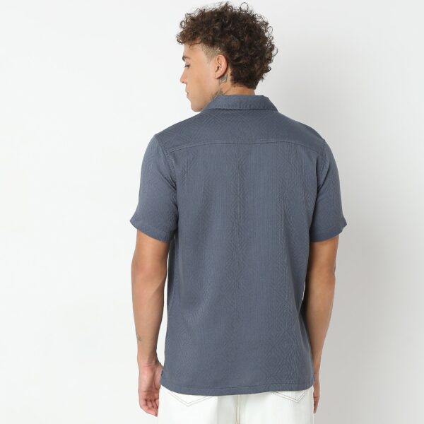 Regular Fit Solid Shirt - Image 3