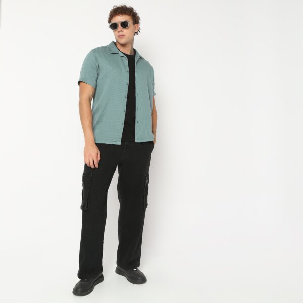 Regular Fit Solid Shirt - Image 6