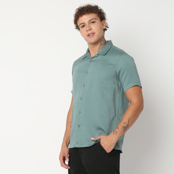 Regular Fit Solid Shirt - Image 10