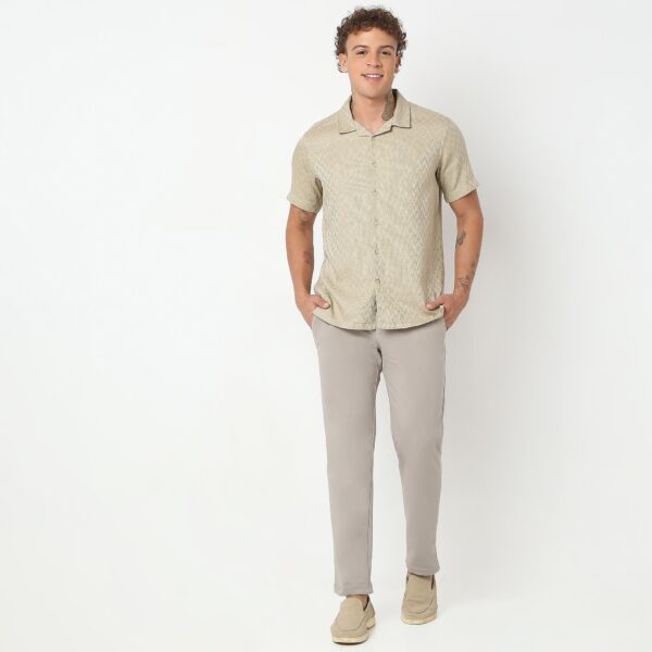 Smart Dobby Camp Collar Shirt - Image 6