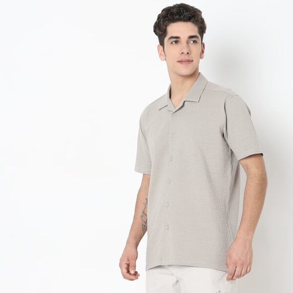 Regular Fit Structured Shirt - Image 5