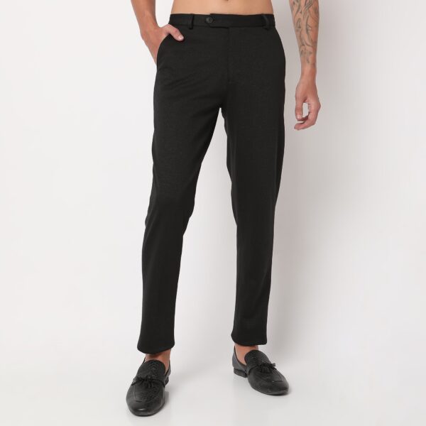 Mid Rise Knit Formal Trouser - Image 2