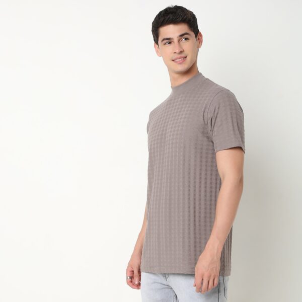 Modern Smart Diamond Structure Jersey Knit - Regular Fit Crew T-Shirt - Image 15