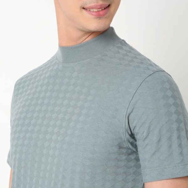 Modern Smart Diamond Structure Jersey Knit - Regular Fit Crew T-Shirt - Image 19