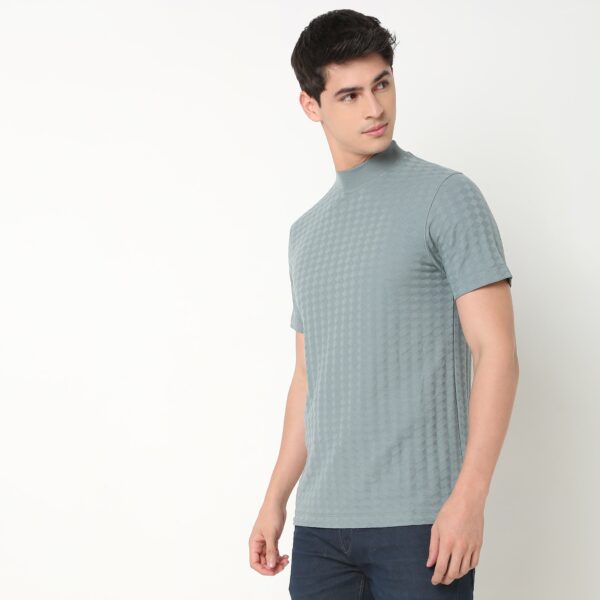 Modern Smart Diamond Structure Jersey Knit - Regular Fit Crew T-Shirt - Image 20