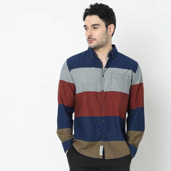 Regular Fit Striped Shirt - Image 2