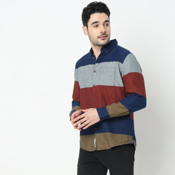 Regular Fit Striped Shirt - Image 5