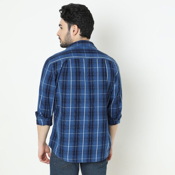 Cruiser™ Authentic Dark Indigo Regular Fit Shirt Classic Checks Original Style - Image 3