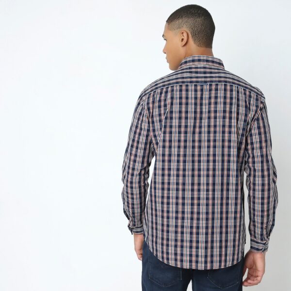 Cruiser™ Authentic Indigo Regular Fit Shirt Classic Checks Original Style - Image 3