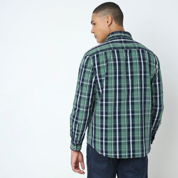 Cruiser® Authentic Indigo Regular Fit Shirt Classic Checks Original Style - Image 3